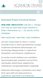 Mobile Screenshot of kosmetikpraxis.eu